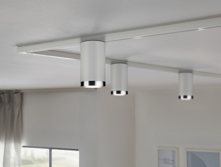 Reflektor na szynoprzewód URail TUBE GU10 max.10W 230V biały matowy/ chrom