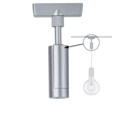 Adapter uniwersalny URail do lampy wiszącej max. 50W 230V czarny mat / metal / tworzywo sztuczne