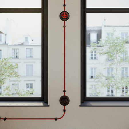 Porcelanowa podstawa na gniazdko elektryczne i włącznik/ściemniacz Creative cables BPBASE-PBASEINOUTNER