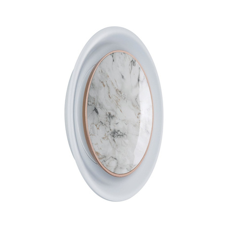 Oprawa przyschodowa NEORDIC LED marmur okrągła 2W 30lm 2700K 230V biały mat / tworzywo sztuczne