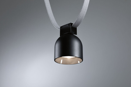 Reflektor systemu ULine RONDE LED 7W 405lm 3000K 85mm IP20 48V czarny / aluminium PAULMANN PL94617