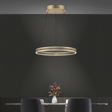 Lampa Wisząca Matowy mosiądz PUREE-LOOP 003902-031685 Newgarden