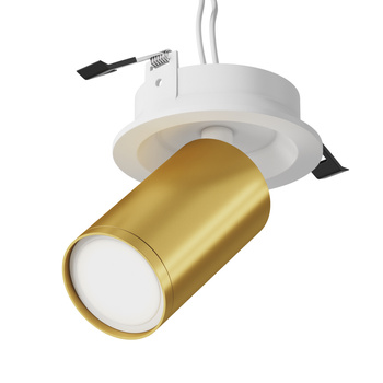 Lampa sufitowa White and matte gold FOCUS S Maytoni C048CL-U-1WMG