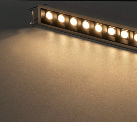 Oprawa liniowa LED do wbudowania ZANO MOVABLE ULDL303 DALI 17cm-10W Unilight