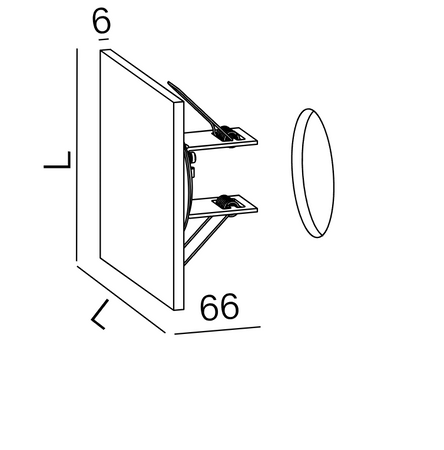MAXI POINT square 8 LED G/K M927 kinkiet czarny 26536-M927-D9-00-12 AQForm