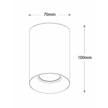 Oprawa nastropowa downlight lampa natynkowa RAMPURI  1xGU10 230V  Chrome 