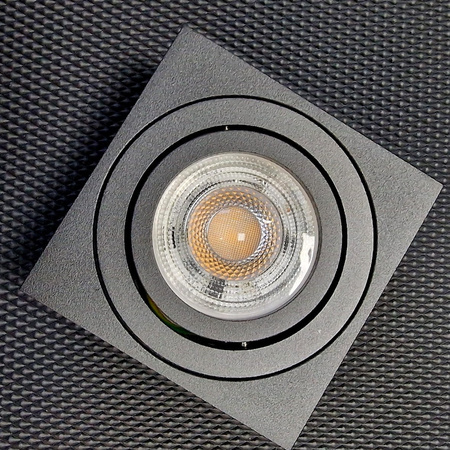 Natynkowy SLIM Downlight Kwadratowy BIALY Spot 5cm LOC1 Unilight