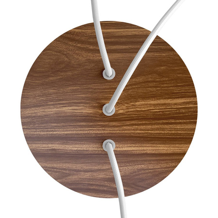 Duża okrągła podsufitka rozeta sufitowa Rose-One, średnica 200 mm, 2 otwory i 4 otwory boczne Creative cables BKROR203LF-KROR203LF110