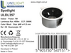 Lampa wpuszczana LED Downlight czarna 7W, 455 lm, Ra90, 3000K 36°, IP20