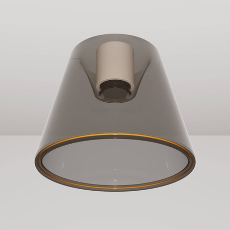 Plafoniera designerska ze szklistą stożkową żarówką Ghost Creative cables BIP44-E27-1-L7-IP44-E27-1-B-L7