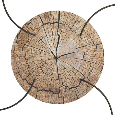 Duża okrągła podsufitka maskownica sufitowa XXL Rose-One, średnica 400 mm, 4 otwory i 4 otwory boczne - PROMOCJA Creative cables BKROR404F-PROMO-KROR404F304