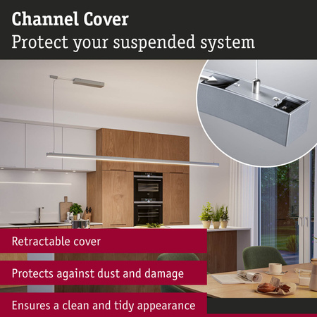 Maskownica profilu aluminiowego systemu LINION 1m biały / tworzywo sztuczne PAULMANN PL98209