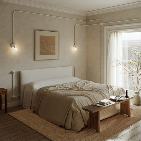 Podstawa porcelanowa do gniazdka i przełącznika / włącznika kompatybilna z Creative-Tubes - od 1 do 4 wyjść Creative cables BPBASEF-PBASE1FBIA