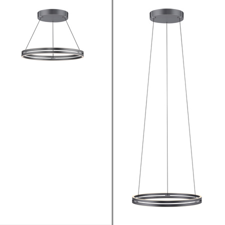 Lampa Wisząca Szary PURE E-LOOP 003902-031684 Newgarden