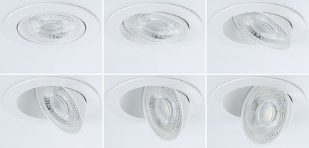 Oprawa do wbudowania ANMUS LED DIM 5W 700lm 105mm 2700K-6500K IP20 230V biały / aluminium