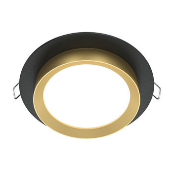 Downlight Black with gold Hoop Maytoni DL086-GX53-RD-BG