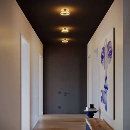 Lampa ścienna z przezroczystą żarówką Ghost Creative cables BIP44-E27-1-L2-IP44-E27-1-N-L2