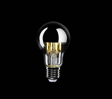 Żarówka LED Half Cup Silver Drop A60 7W 650Lm E27 2700K z możliwością ściemniania – A02