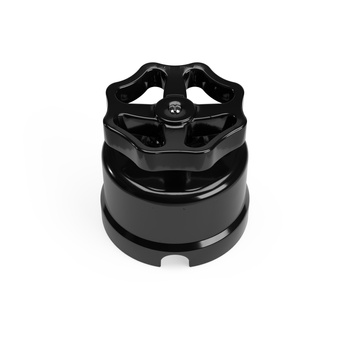 włącznik/włącznik z czarnej porcelany z pokrętłem Creative cables BPBOXSW080NER-PBOXSW080NERNER