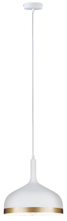 Neordic Embla Lampa wisząca max. 1x20W E27 230V Biały/Złoty Metal