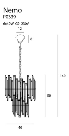 Nemo P0339 lampa wisząca mała