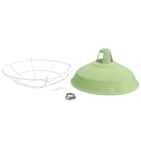 Klosz Harbour z metalową klatką Creative cables BKPAM09GA-KPAM09VEGAVBO