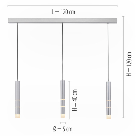 Lampa Wisząca Aluminium PURE-VEGA 003902-031679 Newgarden