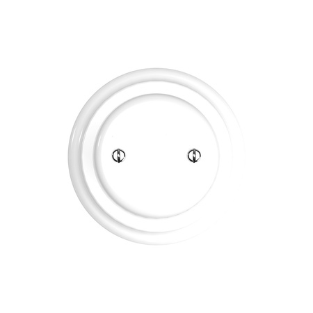 Duża okrągła podsufitka rozeta sufitowa Rose-One, średnica 200 mm, 2 otwory centralne i 4 otwory boczne Creative cables BKROR202F-KROVNR202F116