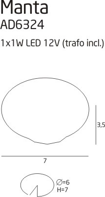 Manta oprawa halogenowa AD6324