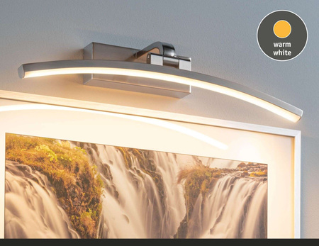 Oprawa ścienna BENTO LED 8.5W 480lm 400mm 3000K 230V nikiel szczotkowany PAULMANN PL95557