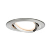 Oprawa do wbudowania NOVA COIN LED wychylna 6W 470lm 84mm 2700K IP23 230V szczotkowane żelazo PAULMANN PL93446