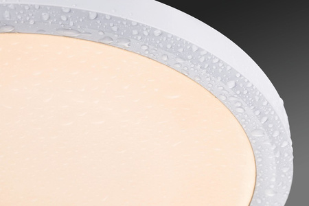 HomeSpa Panel IP65 okrągły 3-st regulacja temperatury 1x9W 230/12V 180mm Biały Mat/Tworzywo sztuczne plafon