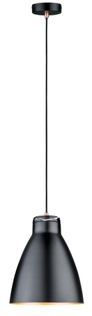 Neordic Roald Lampa wisząca max. 1x20W E27 230V Czarny Mat/Miedź-Mat Metal/Marmur