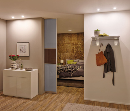 Oprawa do wbudowania NOVA LED DIM wychylna zestaw  GU10 6.5W 460lm 84mm 2700K IP23 230V biały mat PAULMANN PL93467