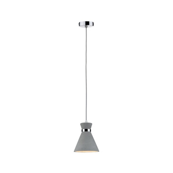 Lampa wisząca VERVE E27 max.20W IP44 230V szary / chrom / beton / metal