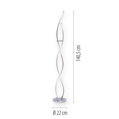 Lampa Podłogowa Stalowy Q-MALINA 003902-031365 Newgarden