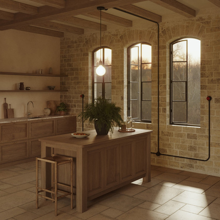 Zestaw gniazdka Schuko na ścianę i podstawy do Creative-Tubes z porcelany Creative cables BKPGERF-KPGER2FILNER