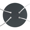 Duża okrągła podsufitka rozeta sufitowa Rose-One, średnica 200 mm, 4 otwory i 4 otwory boczne Creative cables BKROR204F-KROR204F111