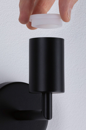 Kinkiet ścienny RAVI E27 max.60W IP44 230V czarny matowy / metal