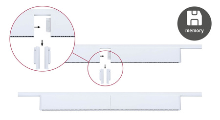 Oprawa na szynoprzewód URail ZELOS LED 3-STEP DIM 10W 1050lm IP20 3000K 230V biały RAL 9003 / aluminium PAULMANN PL95713