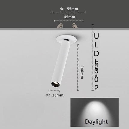 LUGO DOWNLIGHT Regulowany długi obrotowy reflektor sufitowy ULDL302 Unilight