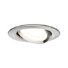 Oprawa do wbudowania NOVA LED wychylna GU10 6.5W 460lm 84mm 2700K IP23 230V aluminium PAULMANN PL93428