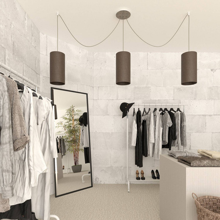 Duża okrągła podsufitka rozeta sufitowa Rose-One, średnica 200 mm, 2 otwory i 4 otwory boczne Creative cables BKROR203LF-KROR203LF116