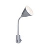 Lampa wtyczkowa JANUS elastyczne ramię  E14 max. 20W 230V szary