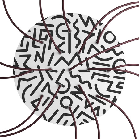 Duża okrągła podsufitka maskownica sufitowa XXL Rose-One, średnica 400 mm, 15 otworów i 4 otwory boczne - PROMOCJA Creative cables BKROR4015F-PROMO-KROR4015F202