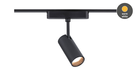 Reflektor na szynoprzewód ZENOR LED DIM 7,5W 800lm IP20 2700-4000K 48V DC czarny matowy / aluminium PAULMANN PL95737