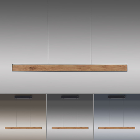 Lampa Wisząca Czarny/drewno PURE E-MOTION 003902-031467 Newgarden