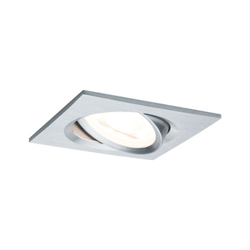 Oprawa do wbudowania NOVA LED wychylna GU10 6.5W 460lm 84x84mm 2700K 230V aluminium