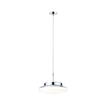 Lampa wisząca LUENA LED 11.5W 600lm okrągła 250mm 3000K IP44 230V szkło chrom / metal