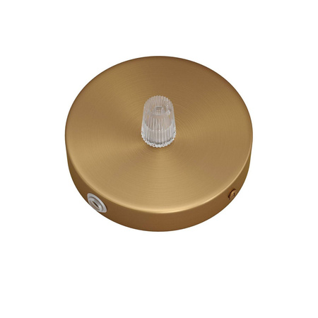 Okrągła metalowa podsufitka maskownica sufitowa Mini 1 otwór centralny i 2 otwory boczne Creative cables BKRM83FC2L-KRM83FC2LOTS